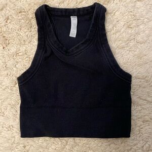 Alo black workout top size small